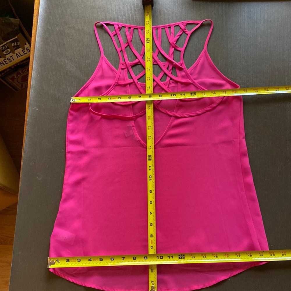 Naked Zerba Bright pink  racer back tank top size medium